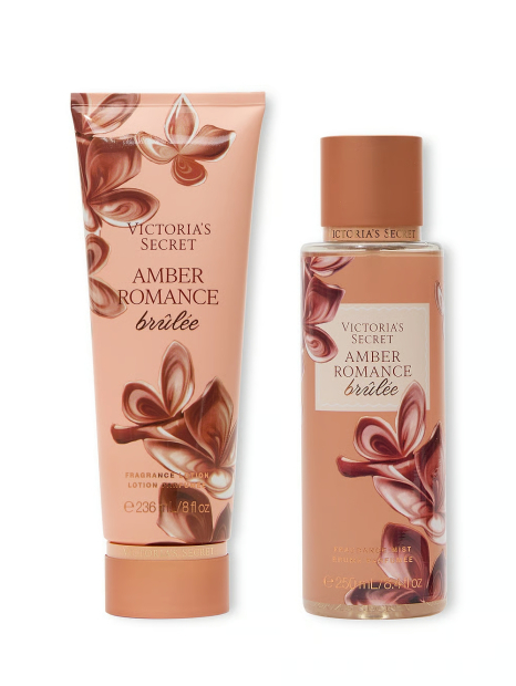 Набор для тела Amber Romance Brulee Victoria’s Secret мист и лосьон 1159845842 (Бежевый 236 ml/250 ml)