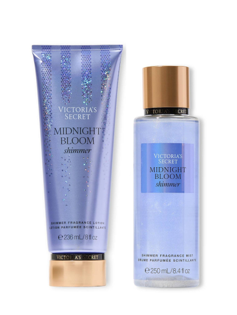 Набор для тела Midnight Bloom Shimmer Victoria’s Secret лосьон и мист 1159847132 (Синий 236 ml/250 ml)