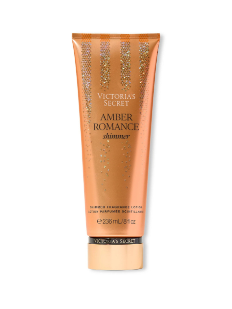 Набір для тіла Amber Romance Shimmer Victoria's Secret лосьйон та міст 1159847155 (Золотистий 236 ml/250 ml)