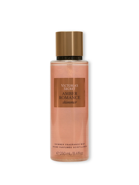 Набір для тіла Amber Romance Shimmer Victoria's Secret лосьйон та міст 1159847155 (Золотистий 236 ml/250 ml)