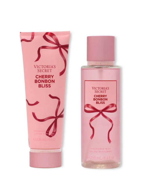 Набір для тіла Cherry Bonbon Bliss Victoria's Secret міст та лосьйон 1159851655 (Рожевий 236 ml/250 ml)