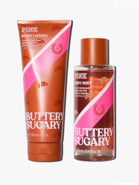 Набор для тела Buttery Sugary Victoria’s Secret Pink мист и лосьон 1159851698 (Коричневый 236 ml/250 ml)