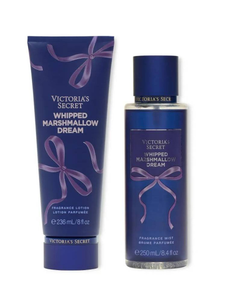 Набір для тіла Whipped Marshmallow Dream Victoria's Secret лосьйон та міст 1159852420 (Синій 236 ml/250 ml)