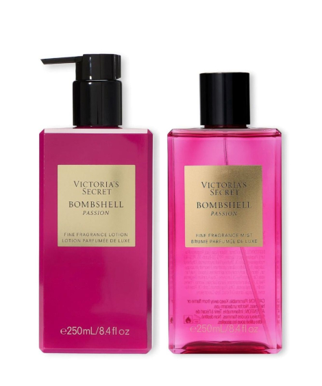 Набор для тела Bombshell Passion Victoria’s Secret мист и лосьон 1159852721 (Розовый 250 ml/250 ml)