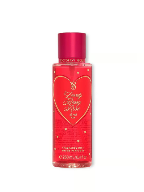 Набір для тіла Lovely Berry Rose Victoria's Secret міст та лосьйон 1159855698 (Червоний 236 ml/250 ml)