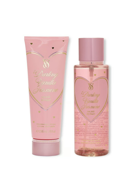 Набір для тіла Darling Vanilla Jasmine Victoria's Secret міст та лосьйон 1159855702 (Рожевий 236 ml/250 ml)