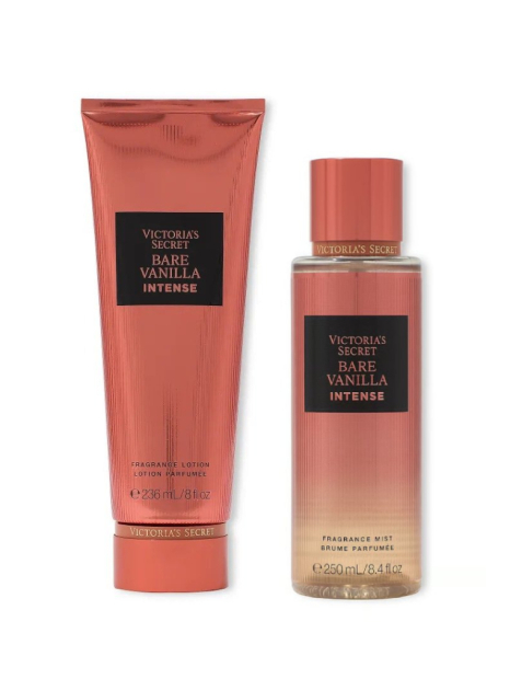 Набір для тіла Bare Vanilla Intense Victoria's Secret міст та лосьйон 1159856216 (Помаранчевий 236 ml/250 ml)
