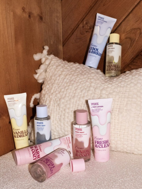 Набір для тіла Vanilla & Dreamy Victoria Secret Pink 1159856611 (Жовтий 236 ml/250 ml)