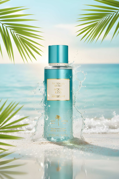 Набор для тела Aqua Kiss Vacation Victoria’s Secret мист и лосьон 1159859436 (Голубой 236 ml/250 ml)