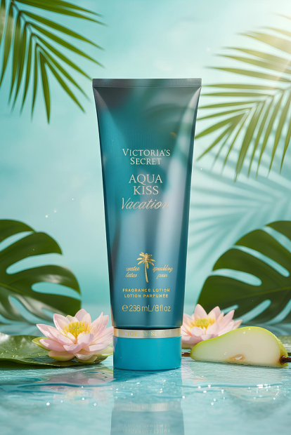 Набор для тела Aqua Kiss Vacation Victoria’s Secret мист и лосьон 1159859436 (Голубой 236 ml/250 ml)