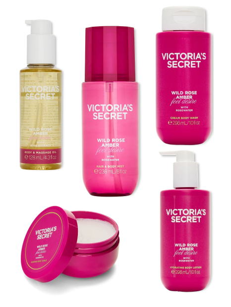 Великий набір для тіла Wild Rose Amber Victoria's Secret 1159859783 (Рожевий One Size)