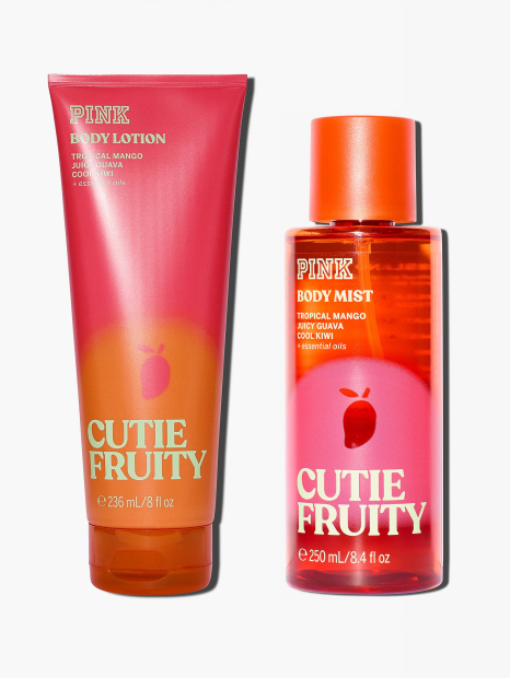 Набір для тіла Cutie Fruity Victoria's Secret Pink міст та лосьйон 1159859837 (Помаранчевий 236 ml/250 ml)