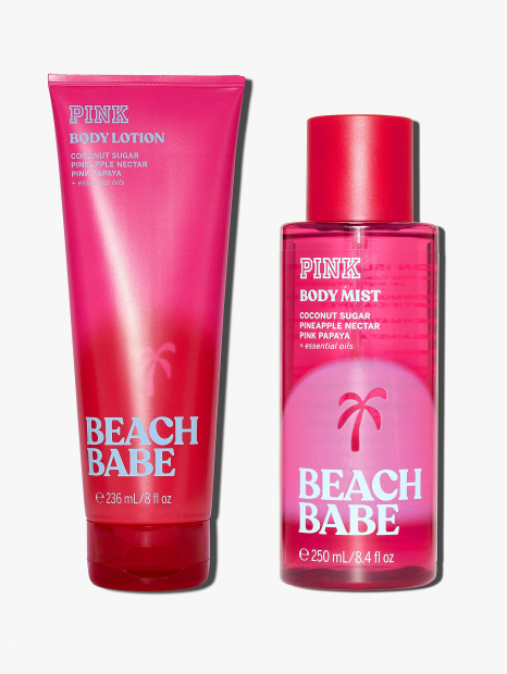 Набір для тіла Beach Babe Victoria's Secret Pink міст та лосьйон 1159859842 (Рожевий 236 ml/250 ml)