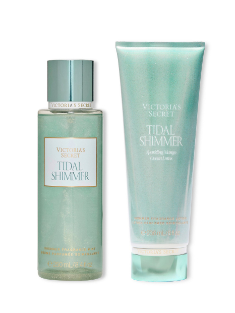 Набір для тіла Tidal Shimmer Victoria's Secret 1159865064 (Блакитний 236 мл/250 мл)