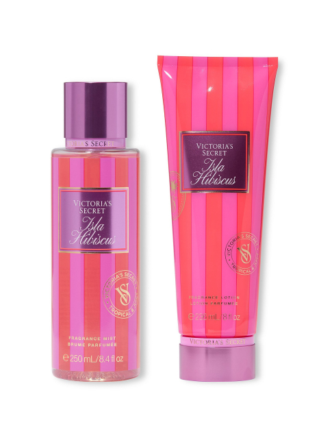 Парфюмированный набор для тела Isla Hibiscus Victoria’s Secret лосьон и мист 1159938099 (Розовый 236 ml/250 ml)