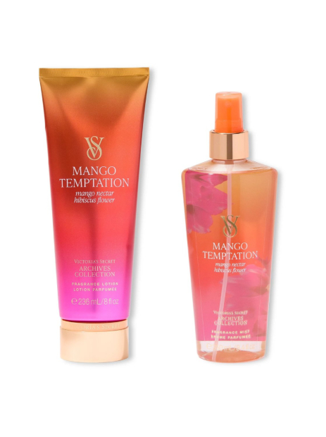 Набор для тела Mango Temptation Victoria’s Secret лосьон и мист 1160025987 (Оранжевый 236 ml/250 ml)