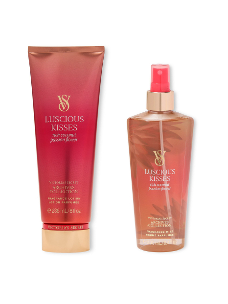 Набор для тела Luscious Kisses Victoria’s Secret лосьон и мист 1160028661 (Красный 236 ml/250 ml)