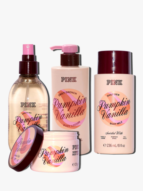 Великий набір для тіла Pumpkin Vanilla Victoria's Secret Pink 1162569070 (Бежевий One Size)