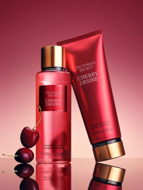 Набір для тіла Cherry Desire Victoria's Secret міст та лосьйон 1162621830 (Червоний 236 ml/250 ml)