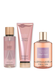 Набор для тела Velvet Petals Victoria’s Secret  мист, лосьон и гель для душа 1159838892 (Розовый One size)