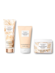 Набор для тела Almond Blossom & Oat Milk Victoria’s Secret крем-гель для душа, скраб и лосьон 1159839326 (Бежевый One Size)