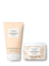 Набор для тела Almond Blossom & Oat Milk Victoria’s Secret крем-гель для душа и скраб 1159841042 (Бежевый 236 ml/368 g)