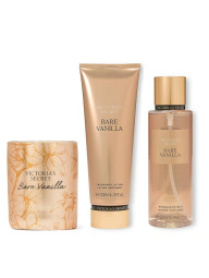 Набір Bare Vanilla Victoria's Secret міст, лосьйон та свічка 1159842615 (Бежевий One size)