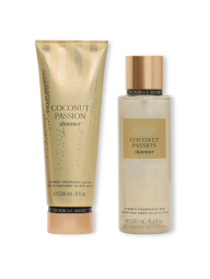 Набор для тела Coconut Passion Shimmer Victoria’s Secret мист и лосьон 1159849156 (Золотистый 236 ml/250 ml)