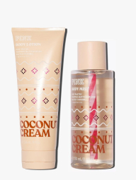 Набор для тела Coconut Cream Victoria’s Secret Pink мист и лосьон 1159855560 (Бежевый 236 ml/250 ml)