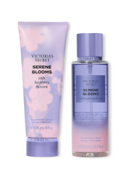 Набор для тела Serene Blooms with Raspberry Blossom Victoria’s Secret 1159859129 (Сиреневый 236 ml/250 ml)