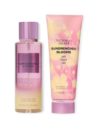 Набор для тела Sundrenched Blooms Victoria’s Secret мист и лосьон 1159859429 (Розовый 236 ml/250 ml)