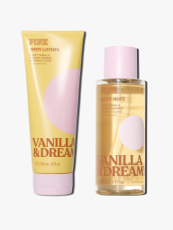 Набір для тіла Vanilla & Dreamy від Victoria's Secret Pink 1159860386 (Жовтий 236 ml/250 ml)