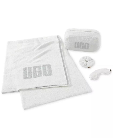 Дорожній набір UGG Bode Throw з 4 предметів 1159841358 (Білий One size)