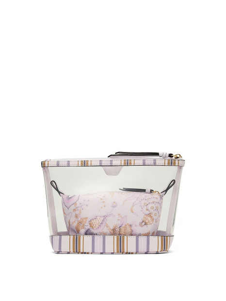 Косметичка Victoria's Secret 2 в 1 с принтом 1159841456 (Сиреневый One size)