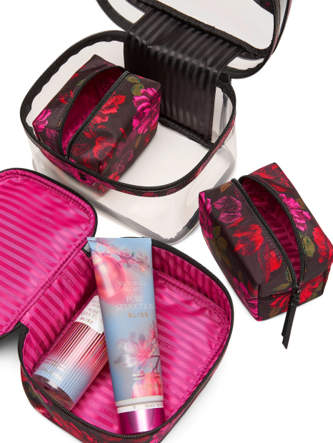 Набор дорожных косметичек 4 в 1 Victoria's Secret бьюти кейс 1159846766 (Разные цвета One size)