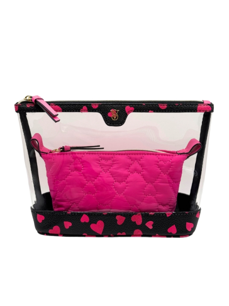 Набір Victoria's Secret дорожня сумка та косметичка 1159847565 (Чорний/Рожевий One size)