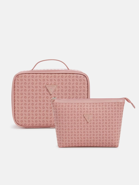 Набор косметичек Guess с логотипом 1159847583 (Розовый One size)