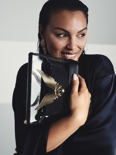 Косметичка Victoria's Secret 2 в 1 с логотипом 1159848379 (Черный One size)