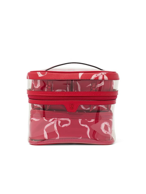 Набор дорожных косметичек 4 в 1 Victoria's Secret бьюти кейс 1159854076 (Красный One size)