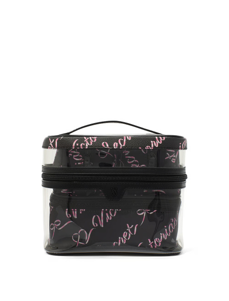 Набір дорожніх косметичок 4 в 1 Victoria's Secret 1159856097 (Чорний/Рожевий One size)