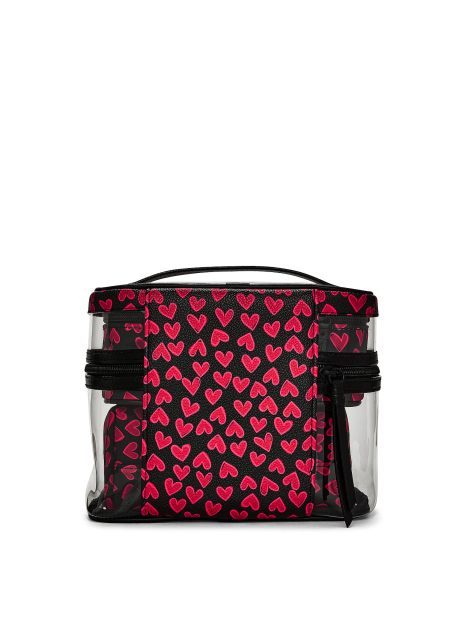 Набір дорожніх косметичок 4 в 1 Victoria's Secret 1159859230 (Чорний/Червоний One size)