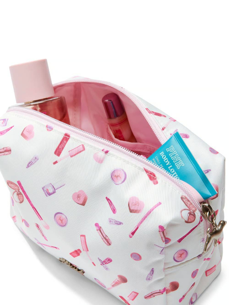 Косметичка Victoria's Secret Pink с принтом 1159863056 (Белый One size)