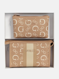 Набор косметичек Guess с логотипом 1159840892 (Бежевый One size)