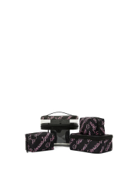 Набір дорожніх косметичок 4 в 1 Victoria's Secret 1159856097 (Чорний/Рожевий One size)