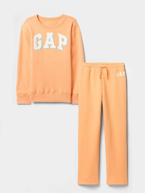 Детский костюм GAP свитшот и штаны 1159839324 (Оранжевый S)