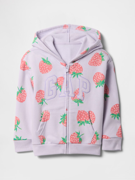 Детский костюм на флисе GAP толстовка и джоггеры 1159839512 (Сиреневый 4)