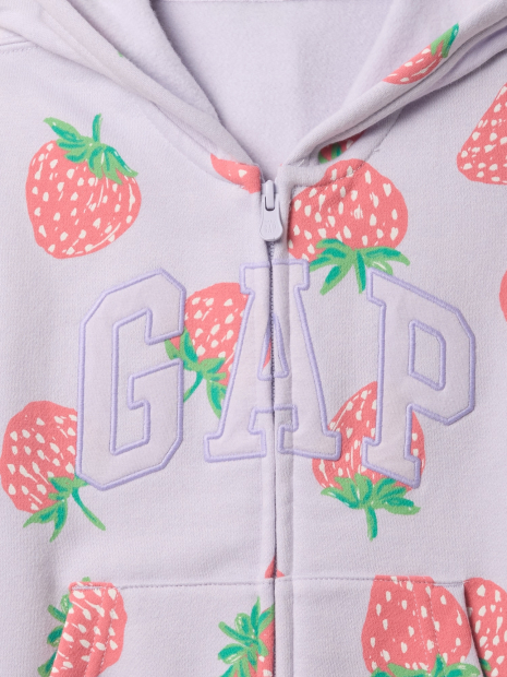 Детский костюм на флисе GAP толстовка и джоггеры 1159839698 (Сиреневый 3)