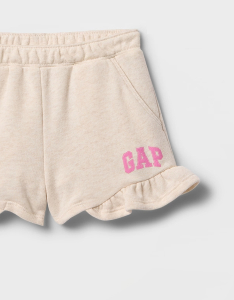 Детский костюм GAP свитшот и шорты 1159843580 (Молочный 2)