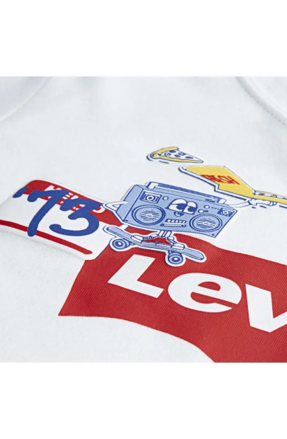 Детский комплект Levi's футболка и шорты 1159843573 (Синий/Белый 116-122)