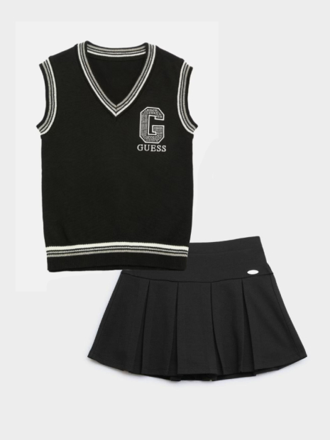 Детский комплект GUESS жилет и юбка 1159845033 (Черный 10)